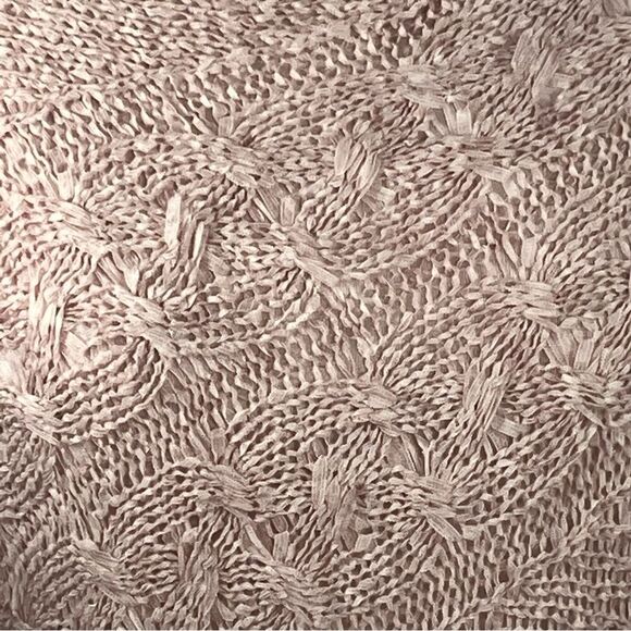 Soho Jeans New York & Company pullover dusty pink boat neck ribbon knit size S - Picture 5 of 13